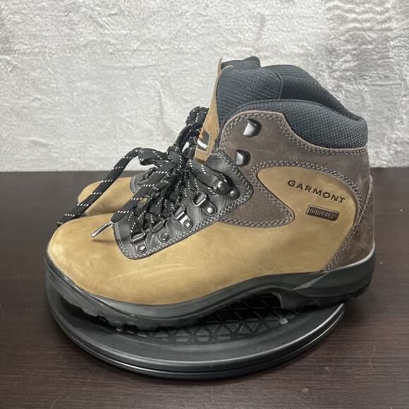 Garmont Mens Size 8 Hiking Trail Camping Boots Gore Tex USA Brown Leather - Picture 3 of 10